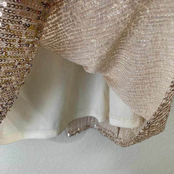 Andree by Unit Dress Womens Size Large Sequins Rose Gold Pink Party - Picture 4 of 8